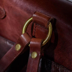 Handcrafted Brown Shoulder 3 in 1, Convertible Backpack, Full Grain Leather Shoulder Bag, Crossbody With Long Strap, Women Backpack Bag