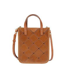 Handcrafted Full Grain Tanned Leather Handbag Tote, Leather Shoulder Bag | Birthday Day Gift - Alexel Crafts