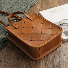 Handcrafted Full Grain Tanned Leather Handbag Tote, Leather Shoulder Bag | Birthday Day Gift - Alexel Crafts