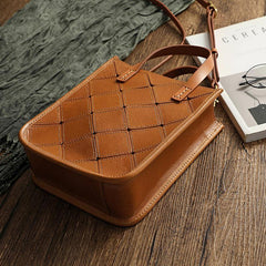 Handcrafted Full Grain Tanned Leather Handbag Tote, Leather Shoulder Bag | Birthday Day Gift - Alexel Crafts