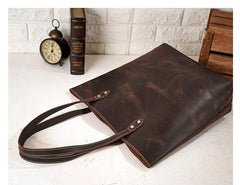 Handcrafted Large Limited Edition Leather Tote Bag | Leather Bag | Leather Purse Crossbody | Gift for Her - Alexel Crafts