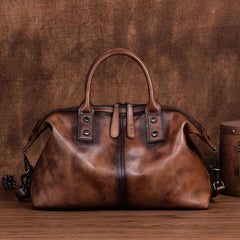 Handcrafted Leather Handbag, Vintage Large Bag, Shoulder Bag, Cross Body Bag, Crossbody Bag, Gift for her