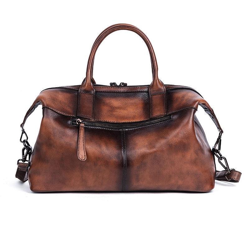 Handcrafted Leather Handbag, Vintage Large Bag, Shoulder Bag, Cross Body Bag, Crossbody Bag, Gift for her
