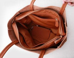 Handcrafted Leather Tote Bag, Full Grain Leather Large Tote Bag, Birthday gift for her, Caramel Colour