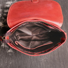 Handcrafted Red Shoulder Leather Bag, Crossbody Purse, Womens Leather Purse, Red leather bag, Woman leather messenger bag - Mother day gift