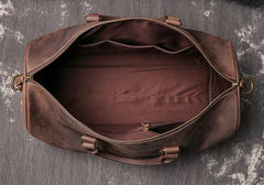 Handmade Leather Duffle Bag, Black/Tan/Coffee Large Travel Bag, Mens/Women's Leather Weekender Bag, Overnight Bag Full Grain Leather Holdall