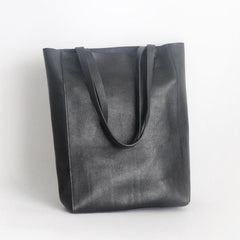 Handmade Leather Tote Bag,  Full Grain Leather Leather Tote Bag, Large Women Bag, Minimalism Soft Bag, Gifts for Her