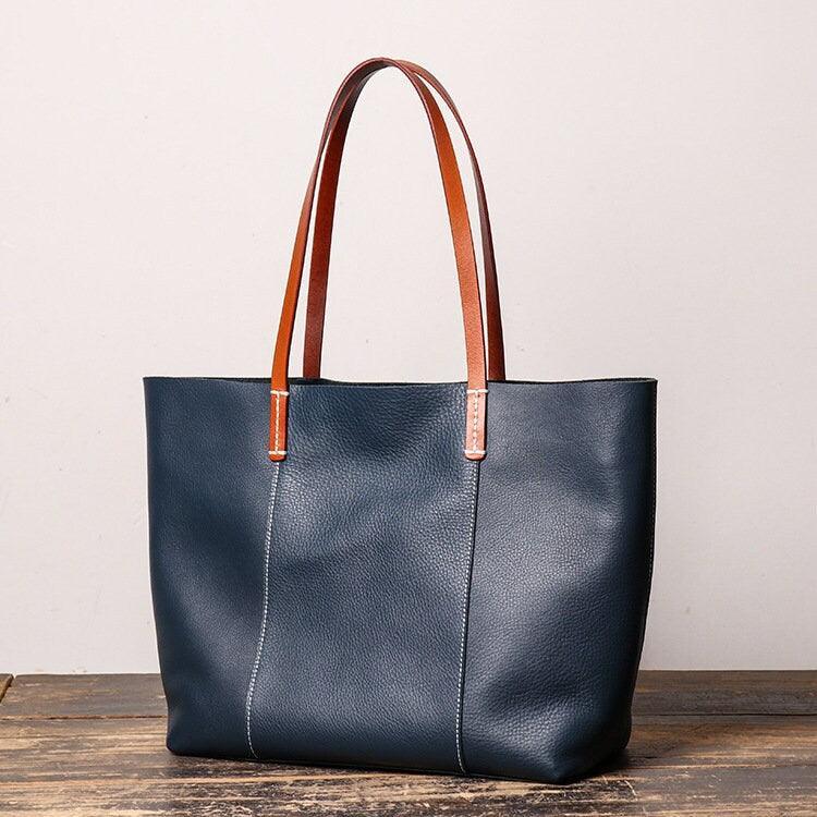 Handmade Leather Tote Bag, Full Grain Leather Tote Bag, Gifts for Her