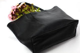 Leather Tote Bag, Full Grain Leather Large Tote Bag, Valentine gifts, Black