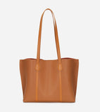 Leather Tote, Leather Shoulder Tote, Slouchy Bag, Diaper Bag, Soft Leather Bag, Large Tote, Grocery Bag, Birthday Gift for Her, Tan