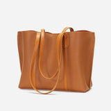 Leather Tote, Leather Shoulder Tote, Slouchy Bag, Diaper Bag, Soft Leather Bag, Large Tote, Grocery Bag, Birthday Gift for Her, Tan
