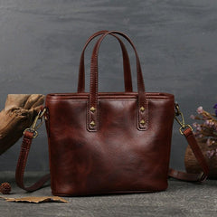 Italian Black & Brown Leather Crossbody Shoulder Mini Small Bag | Women Ladies Minimalist Bucket Bag | Full Grain Leather Handbag