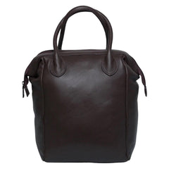 Italian Grain Leather Doctor Bag Backpack, Leather Minimalist Designer Bag, Lady Fashion Bag Yellow,Black, Travel Pack Bag, Gift for Her