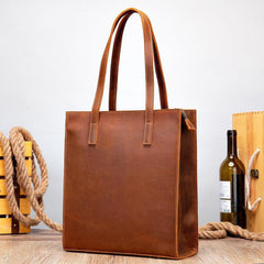 Large Leather Tote Bag Full Grain Leather Handcrafted Shoulder Bag Crossbody Bag, Gift For Her