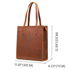 Large Leather Tote Bag Full Grain Leather Handcrafted Shoulder Bag Crossbody Bag, Gift For Her