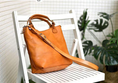 Large Leather Tote Bag | Full Grain Leather Handbag Briefcase | Handcrafted British Shoulder Bag Crossbody Bag - Alexel Crafts