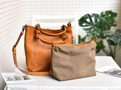 Large Leather Tote Bag | Full Grain Leather Handbag Briefcase | Handcrafted British Shoulder Bag Crossbody Bag - Alexel Crafts
