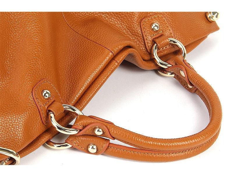 Large Leather Tote Bag | Leather Shoulder Bag | Soft Leather Handbag | Spacious and Durable | Black Brown Tote | Birthday Gift