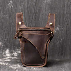 Leather Belt Bag, Fathers Day Gift Bag, Mens Fanny Pack, Small Leather Bag, Belt Phone Holder, Festival Belt Bag, Utility Pocket Belt
