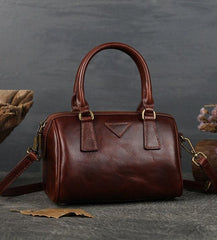 Leather Boston Bag, 3 Colours Leather Handbag, Handmade Leather Bag, Woman's Brown, Black Leather Bag, Small Floto Bag, Crossbody Bag