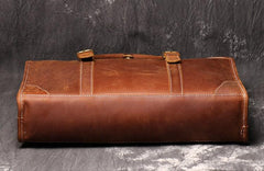 Leather Briefcase | Minimalist Leather Laptop Bag | Mens Leather Bag | Work Messenger Bag | Large Satchel | Fathers Day Gifts For Him