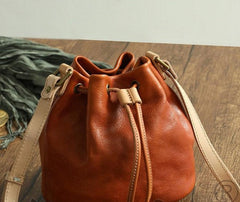 Leather Bucket bag, Valentines Day gift, Personalised Bag, Shoulder Bag, Cross Body Bag, Tan Leather Bag, Crossbody Bag, Gift for her