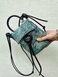 Leather Mobile Phone Case, Small Phone Leather Bag, Small Cell Phone Bag, Smart Phone Bag, Phone Wallet, Crossbody Phone Bag, Gift for Her, Teal