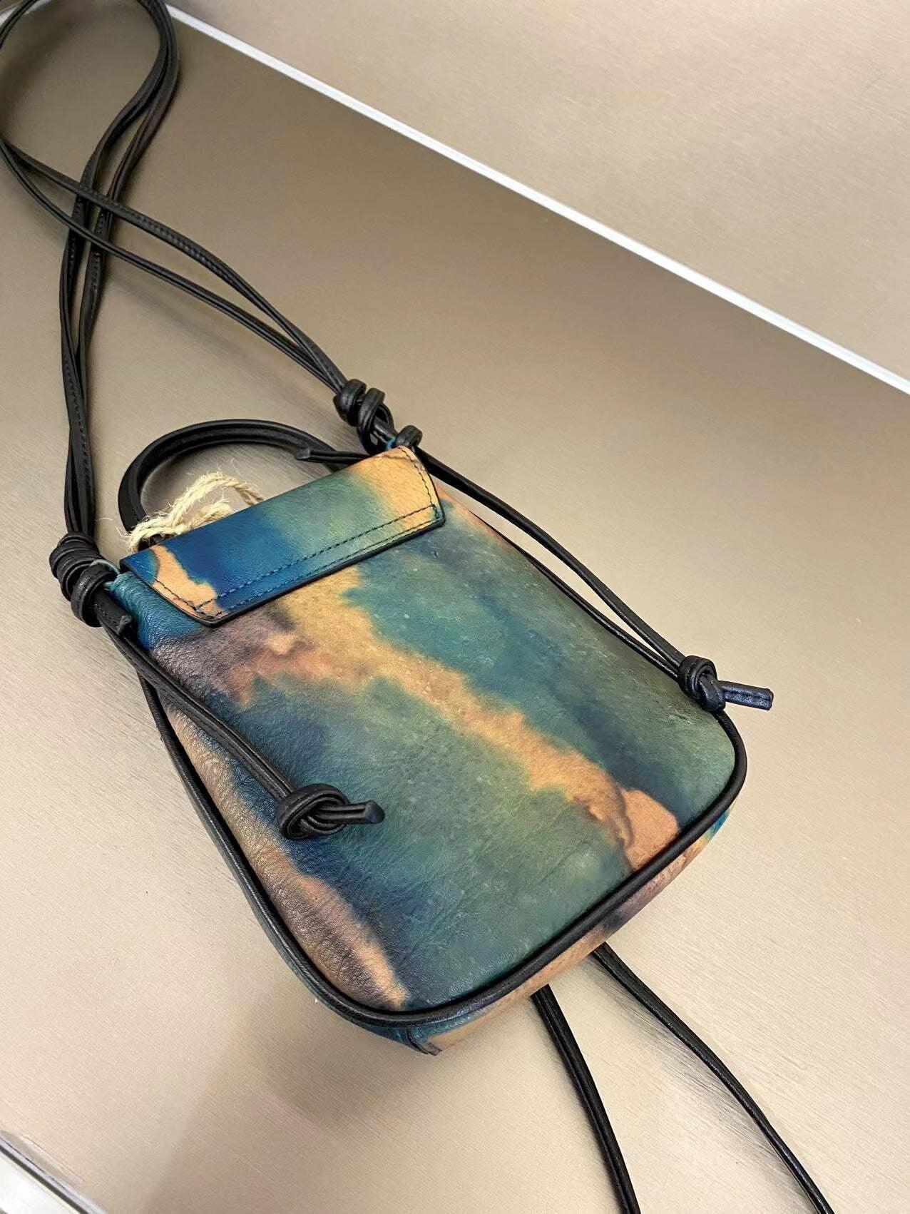 Leather Mobile Phone Case, Small Phone Leather Bag, Small Cell Phone Bag, Smart Phone Bag, Phone Wallet, Crossbody Phone Bag, Gift for Her