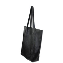 Leather Tote Bag | Full Grain Leather Tote Bag | Light Handbag | Personalized gifts, Black - Alexel Crafts