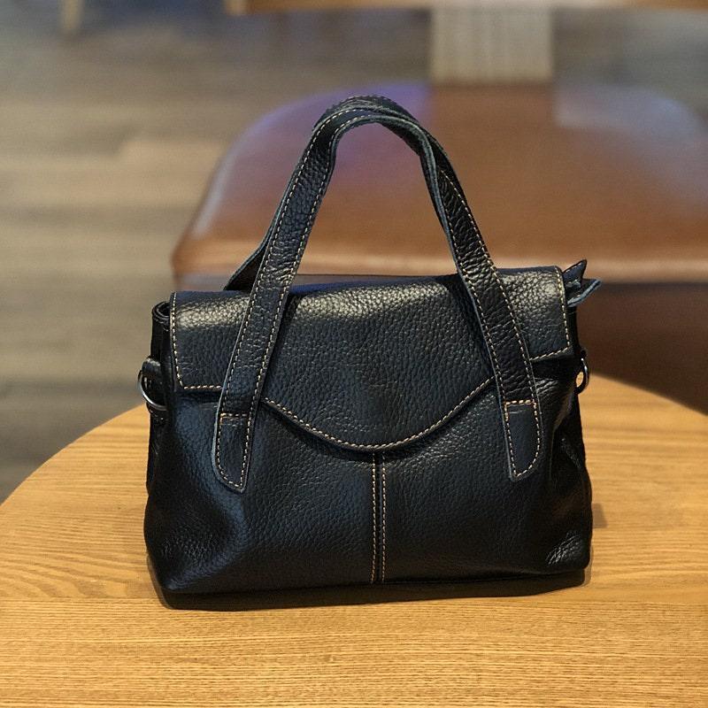 Minimalist Leather Handbag, Leather Crossbody Purse, Small Minimalist Leather Shoulder Bag, Valentines Day Gift, Anniversary Gift for Her