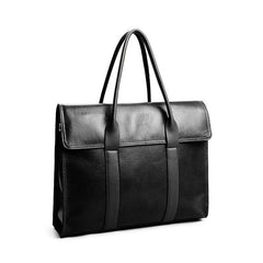 Oil-waxed Cowhide Leather 15" Laptop Bag, Leather Briefcase, Men's and Women's official lawyer bag, Fashion Work Tote, Business Shoulder Bag