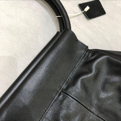 OVERSIZED Slouchy Tote, Black Handbag for Women, Full Grain Leather Bag, Every Day Bag, Leather carry on, Handcrafted Bag, Gift for Her