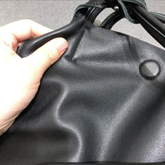 OVERSIZED TOTE, Large Slouchy Tote, Black Handbag for Women, Full Grain Leather Bag, Every Day Bag, Leather carry on, Handcrafted Bag