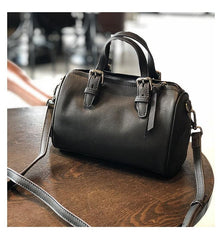 Small vintage leather Boston bag European American popular style crossbody bag travel Gift For Her Shoulder bag