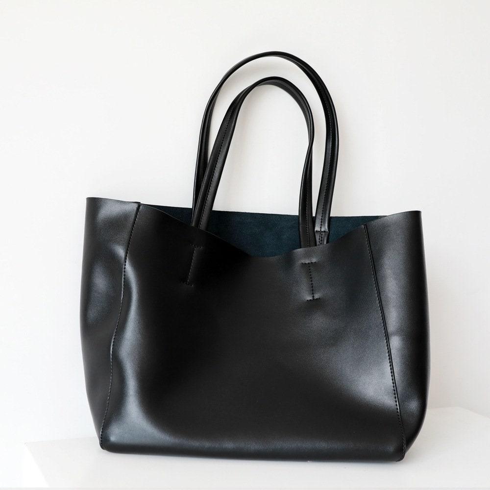 TOTE leather bag, GENUINE leather bag, Large beige leather bag, Laptop, tablet bag, leather bag for books, leather shopper, Caffe Latte