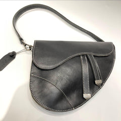 Vintage Designer Saddle Bag, Cowhide Leather Handbag, Retro Handcrafted Women Crossbody Bag, Gift for Her