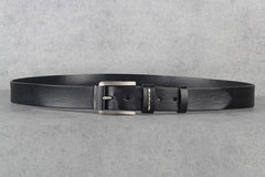 Vintage Distressed Leather Belt Black Brown Genuine Full Grain Leather Snap Belt, Handmade Minimalist Leather Belt, Gift for Him/Her
