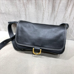 Women Leather Bag, Leather crossbody purse, Black soft bag, Everyday trendy crossbody Handmade bag, Messenger Purse